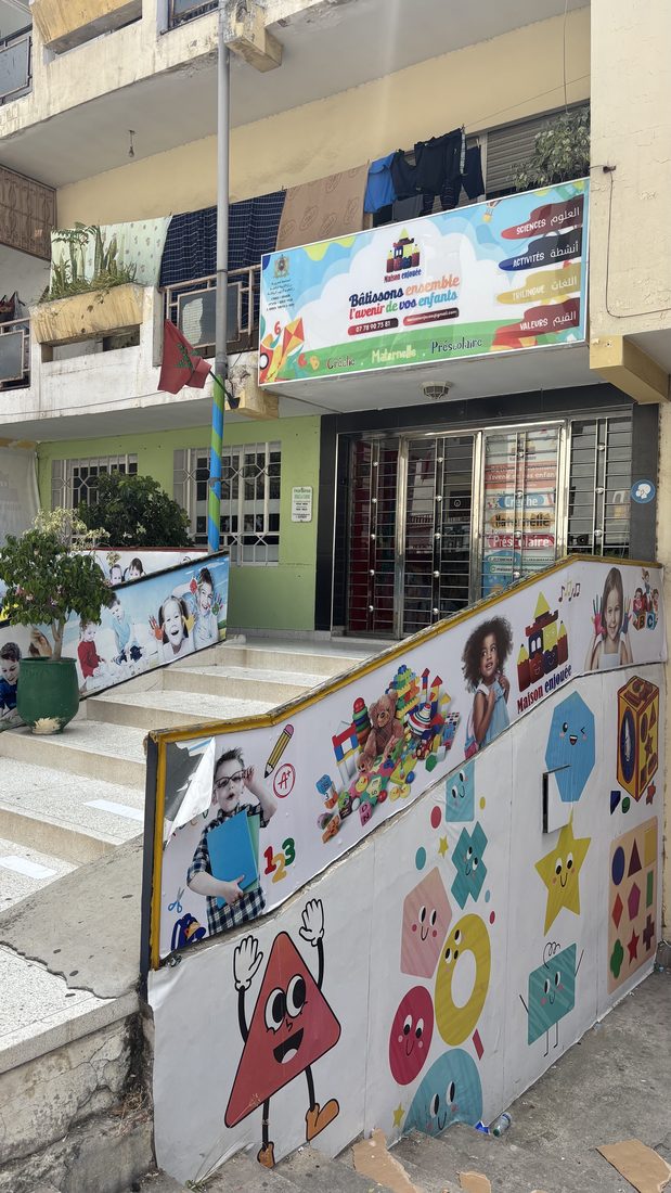 Devanture de Maison Enjouée à Tanger