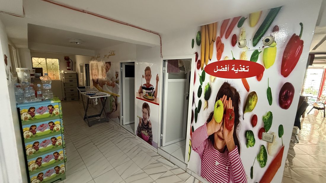Mur pédagogique sur l'alimentation saine